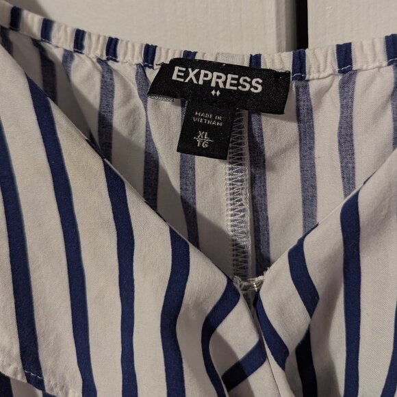 Express Striped Wrap Sundress - Picture 4 of 4